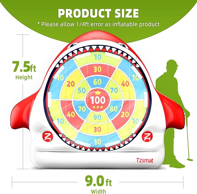 Inflatable Golf Game Set, Outdoor & Beach Golf, Party Darts and Indoor Darts for Backyard, Camping & Outdoor Parties – Ultimate Sports & Recreation Gear for Family