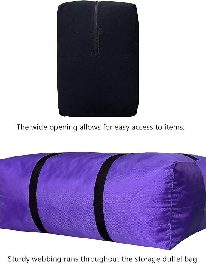 Extra Large Storage Duffle Bag for Travel, Big Foldable XL Duffle Bag for Traveling - Pink