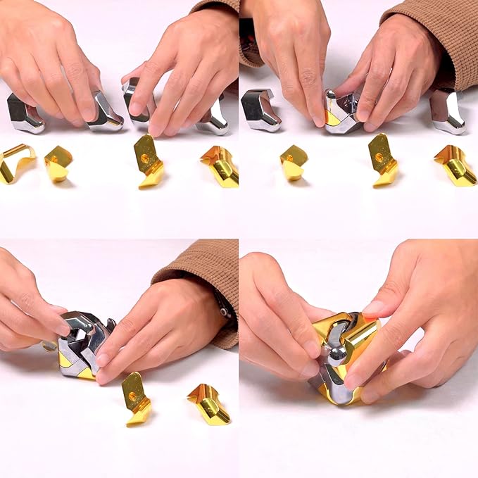 Metal-Puzzles Brain-Teaser 3D-Toys: Fidget-Toys Cool-Gadgets-Stuff Square-Cube-Box Puzzle-Toy ADHD Tools Stress Relief Gift for Kid Children Teen Adult Office Home School Christmas