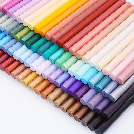 Purplish Red Wax Seal Sticks, 30pcs Sealing Wax Sticks, HOSEALING Glue Gun Wax Seal Sticks for Wax Seal Stamp, Premium Sealing Wax for Wedding Invitations, Letter, Envelope (Mini Size)