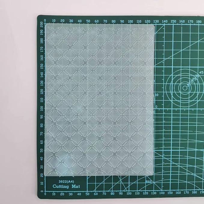 1PC Diamond Grid Background Embossing Folders for Card Making Scrapbooking and Other Paper Crafts, 12.5x20cm