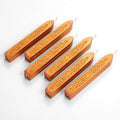 6 Pieces Sealing Wax Sticks with Wicks for Letter Seal Wax Stamp,Wedding Invitations, Packaging Decoration,Christmas Gift Ideas (Dark Gold)