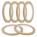 MECCANIXITY Masking Tape 0.2 Inch x 21 Yard Painter's Tape Brown Paint Tapes for DIY Crafts Arts Drawing Decoration Labeling Car Painting Artist Teachers, Pack of 6