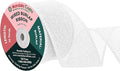 Mandala Crafts White Burlap Wired Ribbon 2.5 Inches Wide Jute Ribbons for Crafts - 10 Yds Roll Rustic Burlap Wrap Trim Ribbons for Wreaths Bows Party Decoration