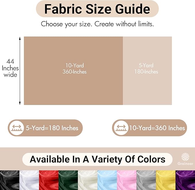 White Organza Fabric – 44" x 5 Yards Wide Sheer Tulle for Wedding Arch Draping, Gowns, Table Runners, Party Decor, Curtains & DIY Crafts – Translucent Fabric for Elegant Projects