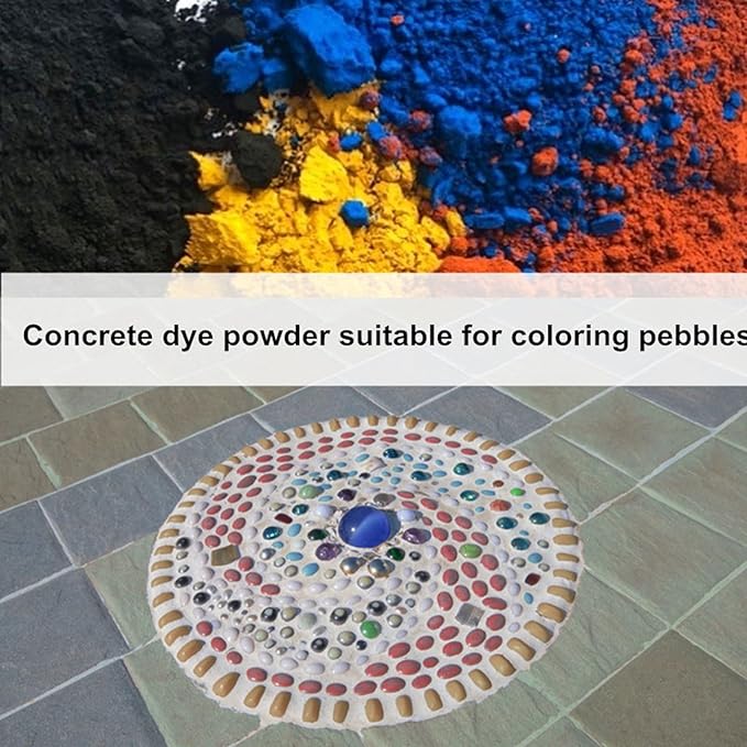 GOODTAKE Concrete Pigment, Dark Grey Iron Oxide Pigment Powder, Concrete Cement Dye Color Powder for Pastel Tile Paint Mortar Grout (Dark Grey, 16 oz)