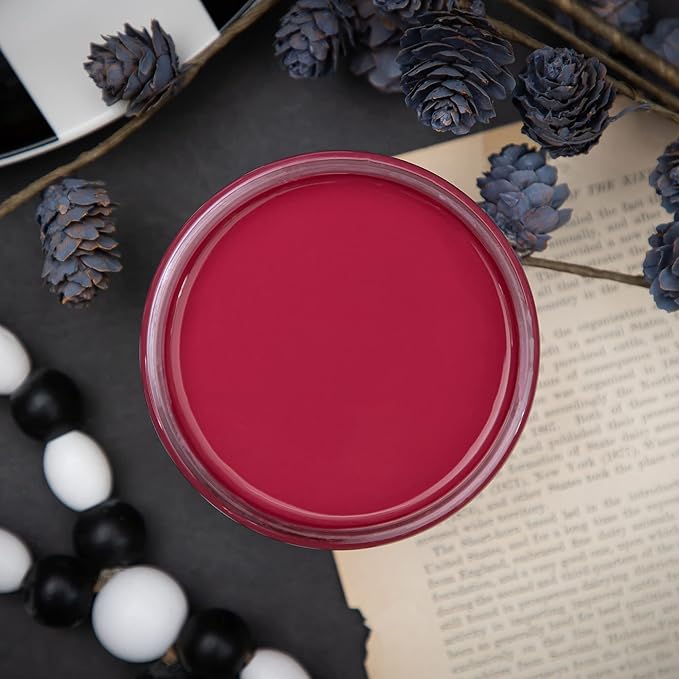 Dixie Belle Paint Company Chalk Finish Furniture Paint - Plum Crazy (4oz) - Matte Deep Pink Chic Chalk Mineral DIY Furniture Paint