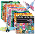 Square Origami Paper 6x6 Double Sided 50 Sheets 50 Colors 70GSM Origami Kit Japanese Chiyo Easy Fold Arts Crafts DIY Handwork Beginner Rock Color
