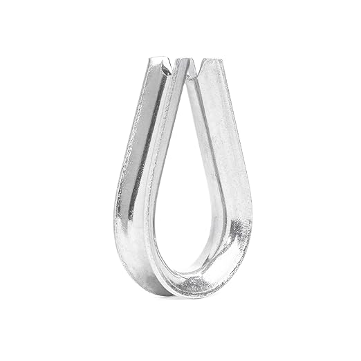 Heavy Duty Stainless Steel Thimbles for 5/16” Cables, T316 Marine Grade – Lot of 100