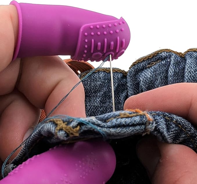 Sewing Kit for Teens & Petite Fingers | THIK-Grip Thimbles (2) | Needles (55) | Ruler (1) | Fabric Clips (4) | Spool Wrap (4) | Threaders (2) & More Supplies