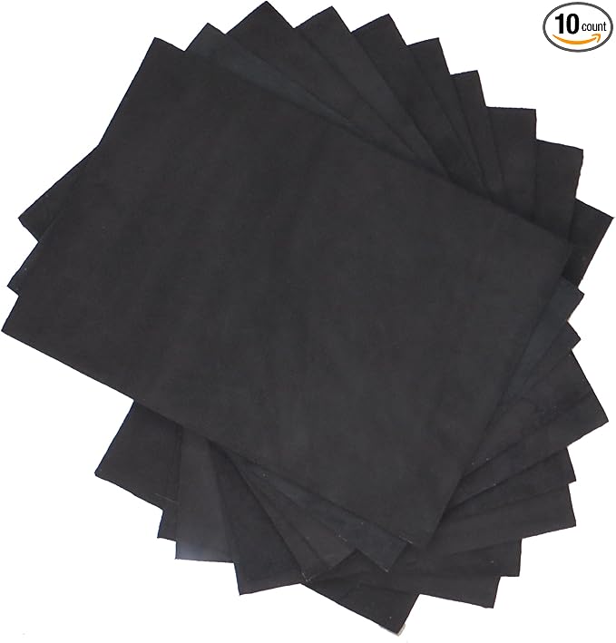 Premium Quality Suede Sheets 8.5"x12" with Super-Strong self-Adhesive Backing. Ideal for Making Peel-and-Stick (self-Stick, Stick-on) Soles for Dance Shoes, [SUEDE-DIY-r01].