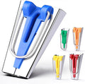 Jeimier 5 Sizes Bias Tape Makers, Upgraded Bias Binding Tape Making Tool for Fabric Quilting Sewing, Quickly Customize, Solidly Bias Quilting Tool, 1/4IN 3/8IN 1/2IN 3/4IN 1IN