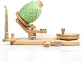Wooden Yarn Winder with Swift – Manual Yarn Ball Winding Tool for Knitting and Crocheting (ONLY Winder Beechwood)