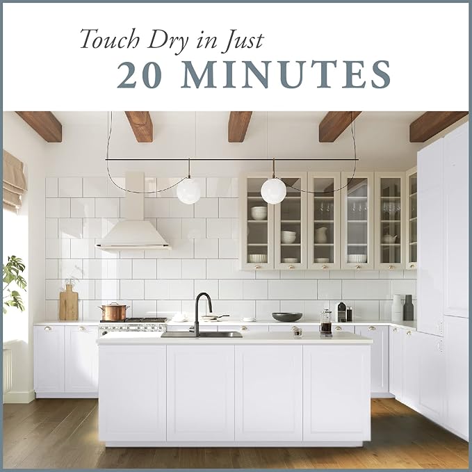 AMY HOWARD AT HOME Chalk-Based One Step Paint for Furniture, Cabinetry, Decor, Finish, and More | No Stripping, Sanding, or Priming | Ultra-Light Base | 32 Ounce | Dearborne