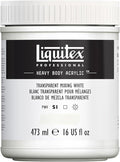 Liquitex Professional Heavy Body Acrylic Paint, 16-oz (473ml) Pot, Transparent Mixing White