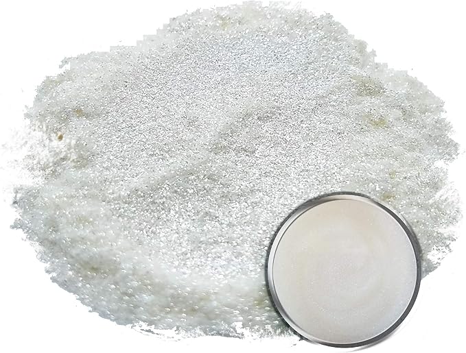 Eye Candy Pigments Premium White Mica Powder - AKI White (50gr) - for Epoxy, Resin, Soap, Paint, Woodworking, Acrylic Pouring, Bath Bombs, Fishing Lures - DIY Arts and Crafts Additive