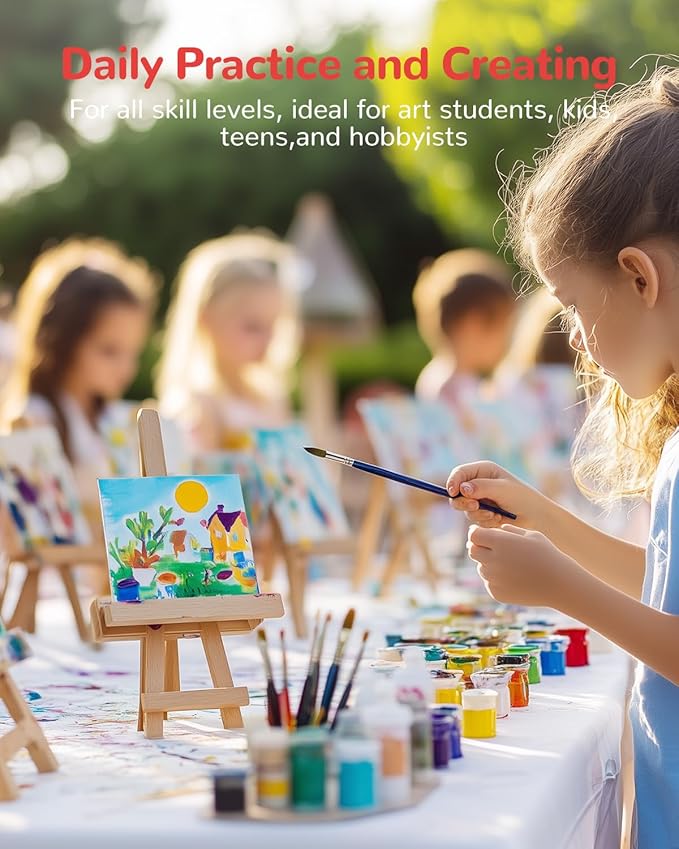 4x4inch Mini Canvas for Painting 40 Pack Small Canvas Boards Primed Acid Free for Oil, Watercolor, Acrylic Paint