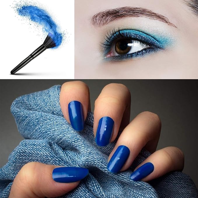 Blue Mica Powder for Epoxy Resin 3.5 oz /100g Powdered Pigment for Soap Colorant Bath Bomb Dye, Cosmetic Grade for Lip Gloss, Acrylic Nails Polish, Craft Projects