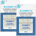 SCHMETZ Universal (130/705 H) Household Sewing Machine Needles - Size 90/14-2 Cards - 20 Needles