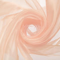 MECCANIXITY Iridescent Sheer Organza Fabric, 2 Yards x 59 Inches Solid Holographic Shiny Fabric Organza Cloth for Wedding, Curtains, Costume, Photo Background, Champagne