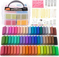 Shuttle Art Polymer Clay Kit, 57 Colors, Soft Oven Clay Kit, 19 Carving Tools and 10 Kinds of Accessories, Non-Stick, Non-Toxic, Ideal Gift for Kids