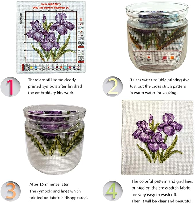 Artvxeay Cross Stitch Kits Stamped Full Range of Embroidery Kits for Beginners Adults 11CT Pattern Stitch Embroidery Kits Needlepoint Kits DIY - (Wolf Scenery 16x20 inch)