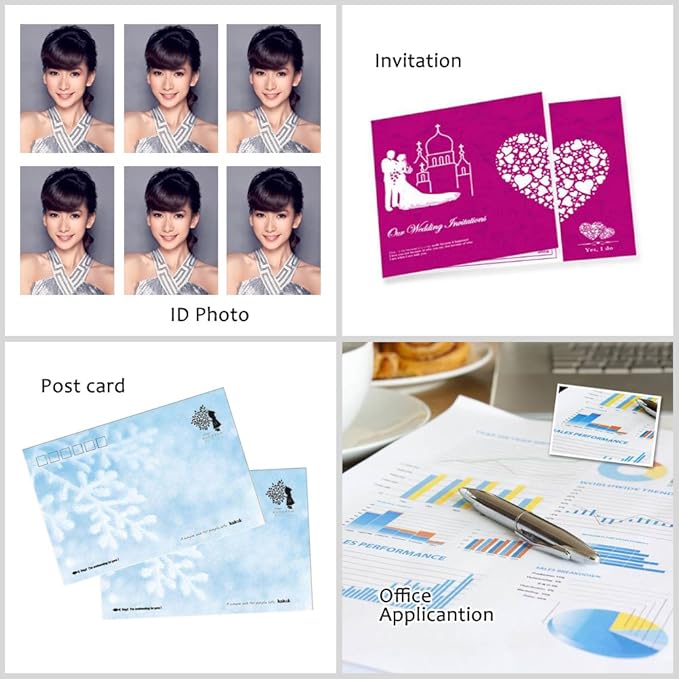 Uinkit Brochure Paper Glossy Double Sided 8.5x11 Inkjet 37lb 140gsm Dye ink Thin Photo Picture Flyer Calendar Magazine CD Cover letter (100, 11x17-matte)