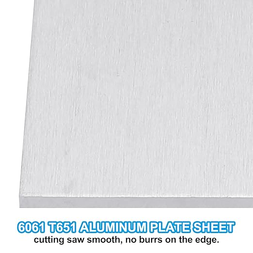 PATIKIL 6061 T651 Aluminum Sheet Metal 14 x 10 x 1/8(0.125") Inch 3Pcs Flat Plain Aluminum Plate Covered Stock with Protective Film, Heat Rectangle 3MM for Lndustry Crafting