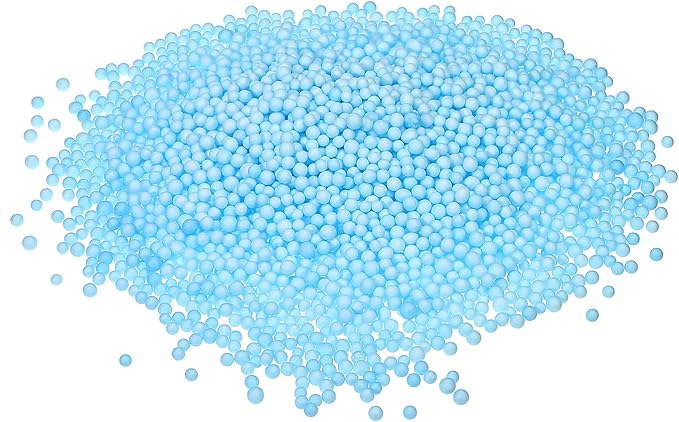 MECCANIXITY Foam Beads Foam Balls 4-6mm for Wedding and Party Decorations, Tiny Packing Balls, Arts DIY Crafts Supplies (Blue,1 Pack Approx 5000pcs)