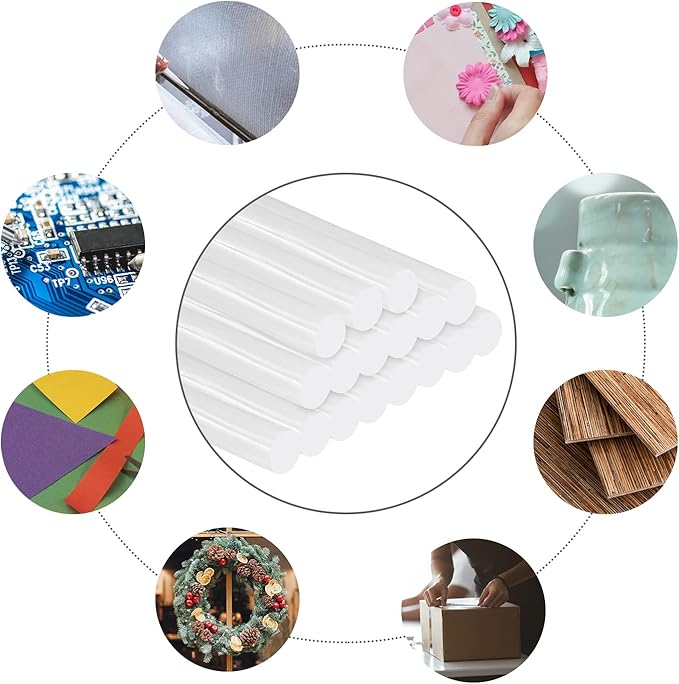 90 Count Hot Glue Sticks 4" Long x .27" Diameter Mini Size Hot Melt Glue Sticks Compatible with Most Glue Guns for Crafting, DIY, Home Repair, Clear - 1 Pack