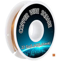 Copper Wire Square 22 Gauge - 0.64mm Dead Soft Jewelry Wire, 30 Feet - Pure Copper Craft Wire for Jewelry Making, Wrapping, Beading, DIY Projects