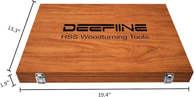 8pcs HSS Wood Turning Tools Lathe Chisel kit with Beech handle