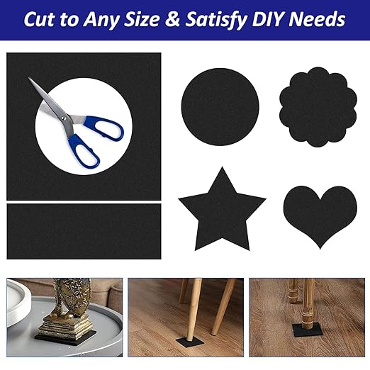Foam Padding Sheets with Adhesive Backing - 1/4" Thick Self Stick Neoprene Insulation Foam,1/4 Inch Thick X 4 Inch Long X 4 Inch Wide (8, 1/4Inch x 4Inch x 4Inch)