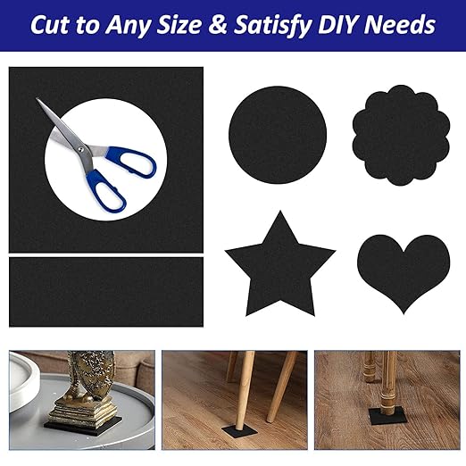 Foam Padding Sheets with Adhesive Backing - 1/8" Thick Self Stick Neoprene Insulation Foam,1/8 Inch Thick X 4 Inch Long X 4 Inch Wide - 8Pcs