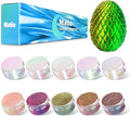 Matio Chameleon Mica Powder,10 * 5g Chrome Powder, 5 Pearlescent Effect Color Shift Pigment & 5 Chameleon White Mica Pigment Set for Epoxy Resin,Soap Candle,Nail Art,Makeup,Bath Bombs, Painting, Slime