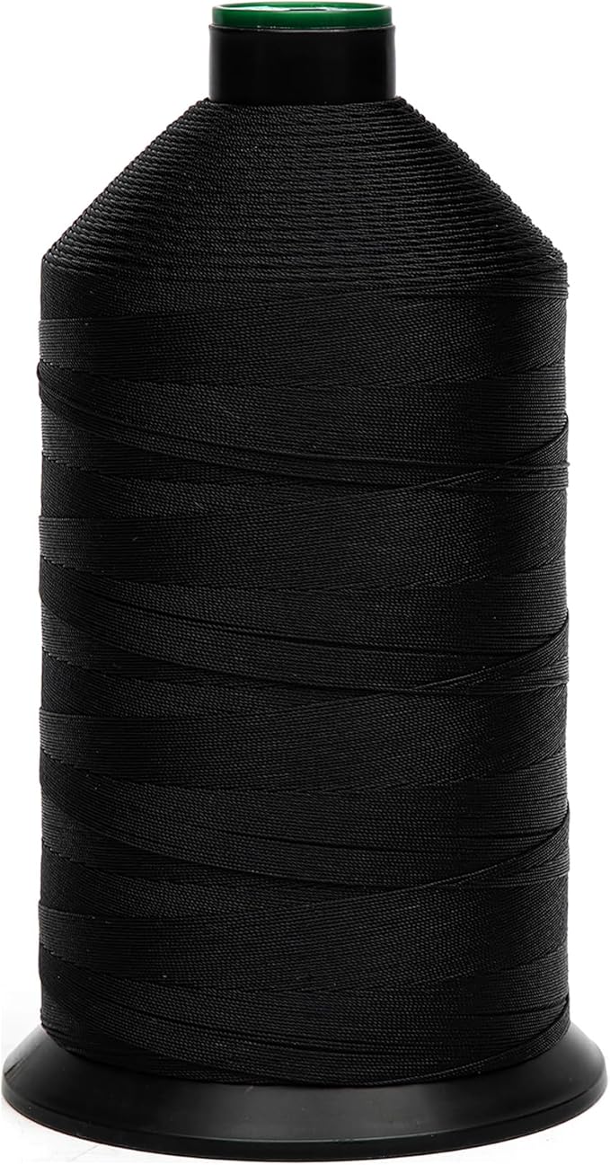 Extra Strong Bonded Nylon Thread #138 Tex135 – 16 OZ, 3000yds, Versatile Stitching Solution for Leather, Upholstery, Canvas Repair and More (Dark Blue)