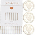 Wax Seal Sticks Pearl White, ONWINPOR 20pcs Glue Gun Wax Sealing Sticks for Wax Seal Stamp, Mini Sealing Wax Gun Sticks Suit for 0.28‘’ Glue Gun (Pearl White)