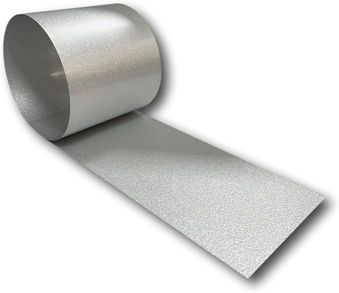 Eagle 1-24 Gauge KYNAR 500 Sheet Metal Flashing Rolls-10 FT Long-Heavy Duty-Commercial Grade-Roofing Flashing, Fascia Cover, Coping Cap-Multiple Sizes (18" x 10 FT, Galvalume Plus)