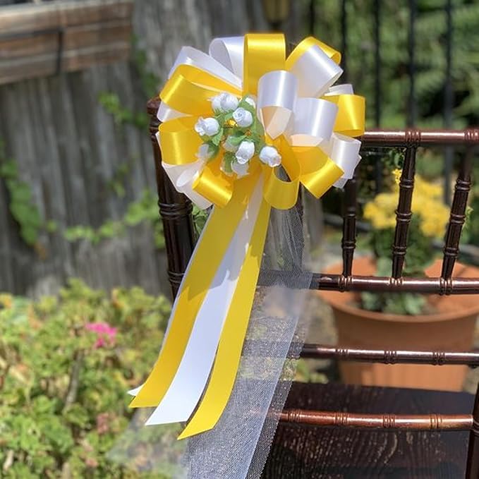 1/8" X 100 Yards Maize Yellow Satin Thin Ribbon Solid Color Double Faced Ribbons Perfect for Crafts Wedding Decor Bow Making Arts Sewing and More