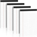 5" x 8" Note Pads 4 Pack of Legal Pads 21lb Notepad College Ruled Legal Pad 30 Sheets Perforated Small Writing Pads Double-Side Printed Pad of Paper for School, College, Office