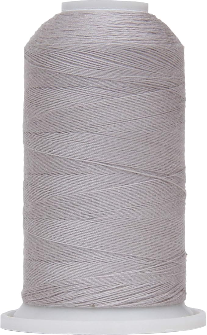 Threadart Polyester All-Purpose Sewing Thread - 600m - 50S/3 - Silver Grey