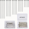 260pcs Silver Filled Ball Head Pins Non Tarnish Craft Earring Bracelet Jewelry Making Accessories Supplies(20mm (0.78in, Silver-Ball Pin)