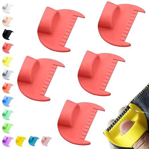 5mm Seam Guide for Hand Sewing Edge Lockranding Tool 5 PCS Set for Leather/Fabric/Craft Sew, Red