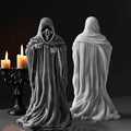 Ghost Skull Man Cylinder Candle & Resin Mold - Resin Casting Silicone Molds for Home Decor & Candle Making Wave Spiral Mold