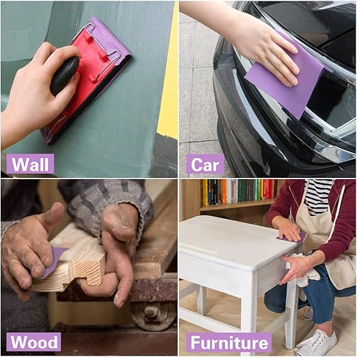 Sandpaper 2500 Grit,Wet Dry Sanding Sheets,High Performance White Fused Alumina Abrasive Sand Paper for Wood Furniture Finishing,Metal Grinding,Automotive Polishing,9 x 11 Inch,10-Pack
