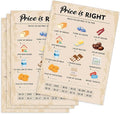 QUPT 90th Birthday Party Games, Price is Right Games, Birthday Party Supplies for Adults, Fun 1935s Party Game，Pack of 30 Cards
