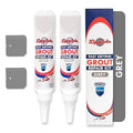 Tile Grout, Repair Kit, 2 Pack Grout Filler, Restore & Renew Tile Joints Line, Fast Drying Tile Grout Paint Squeeze Tube for Bathroom Shower Kitchen Floor, Waterproof (17.6 oz, Grey)