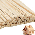 1/2 x 12 Inch 50 PCS Square Dowel Rods Wood Sticks Wooden Dowel Rods - Unfinished Bamboo Sticks - for Crafts,Home Decor, Model Making and DIYers