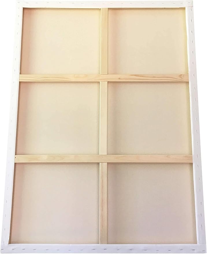 milo Stretched Artist Canvas | 48x60 inches | 2 Pack | 1.5” inch Thick Gallery Profile | 15 oz Primed Large Canvases for Painting, Ready to Paint Art Supplies for Acrylic, Oil