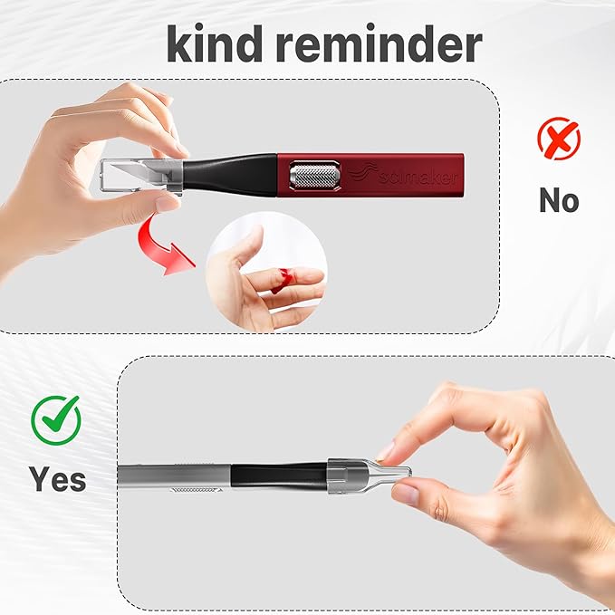 3 PCS Exacto Knife,Hidden Blade Design at The End,Comes with 5 Spare High Qualiry Carbon Steel Exacto Knife Blades. Craft Knife for Crafting, Arts,Modeling,Scrapbooking,Stencil,DIY Projects.Blue